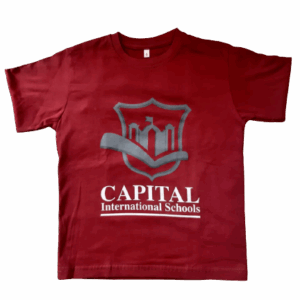 Maroon PE Shirt Short Slevees