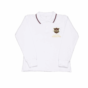 White Polo Shirt Long Slevees (Autumn)