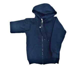 Dark Blue Melton Jacket With Fleece